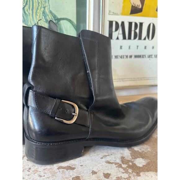 To Boot New York Adam Derrick Italian Leather Boots Size 10 - Picture 5 of 7